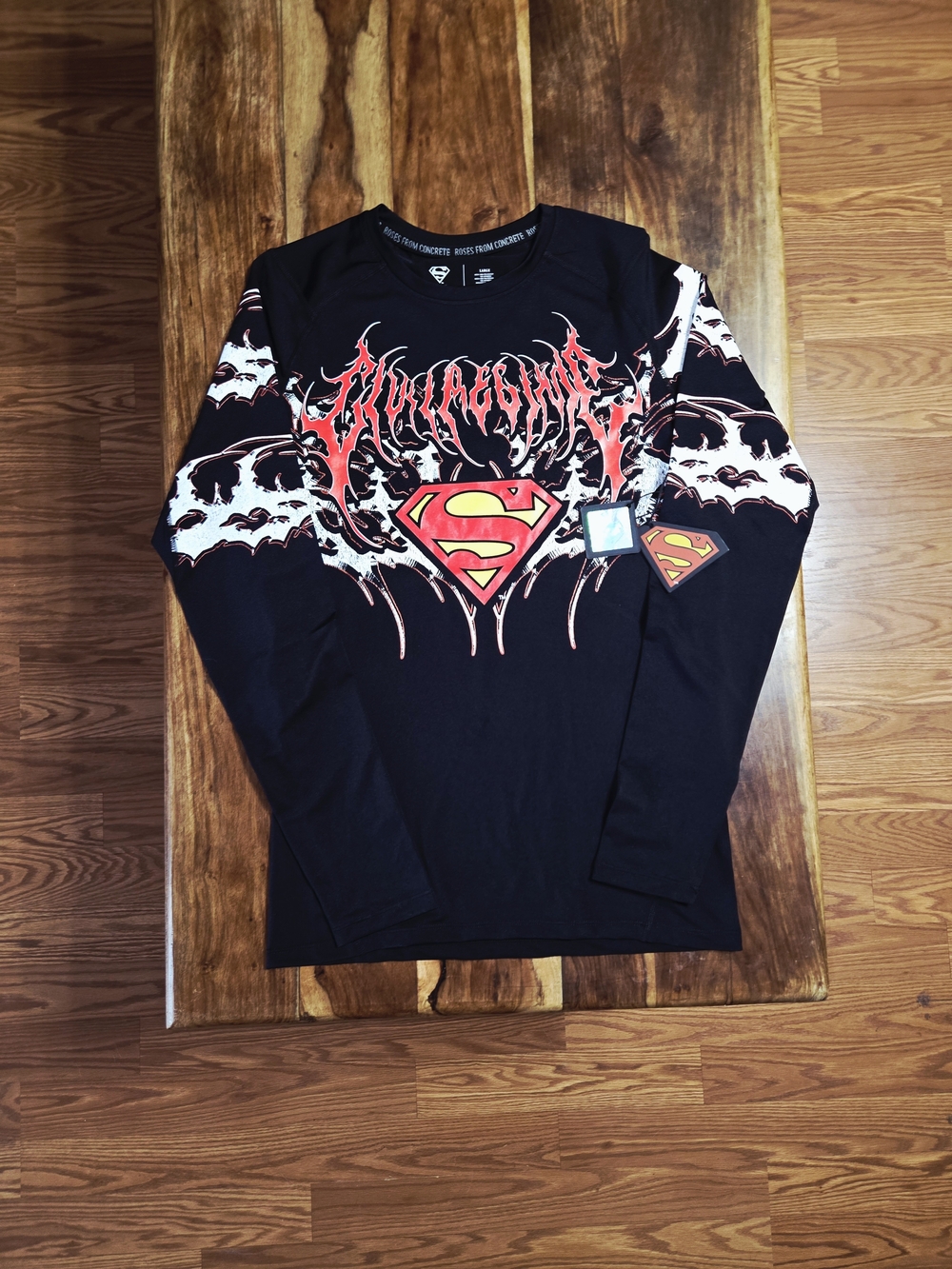 Civil Regime/Superman Collab Men's Longsleeve Compression Tee